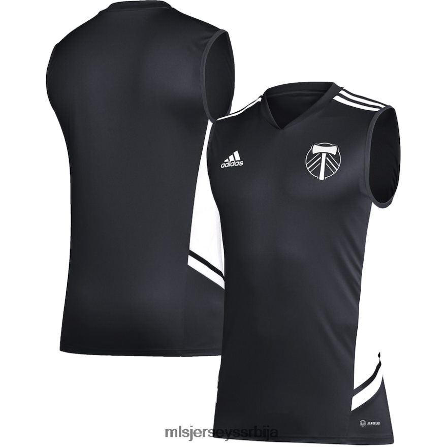 MLS Jerseys мушкарци портланд тимберс адидас црно-бели дрес за обуку без рукава PLB4H8536 дрес