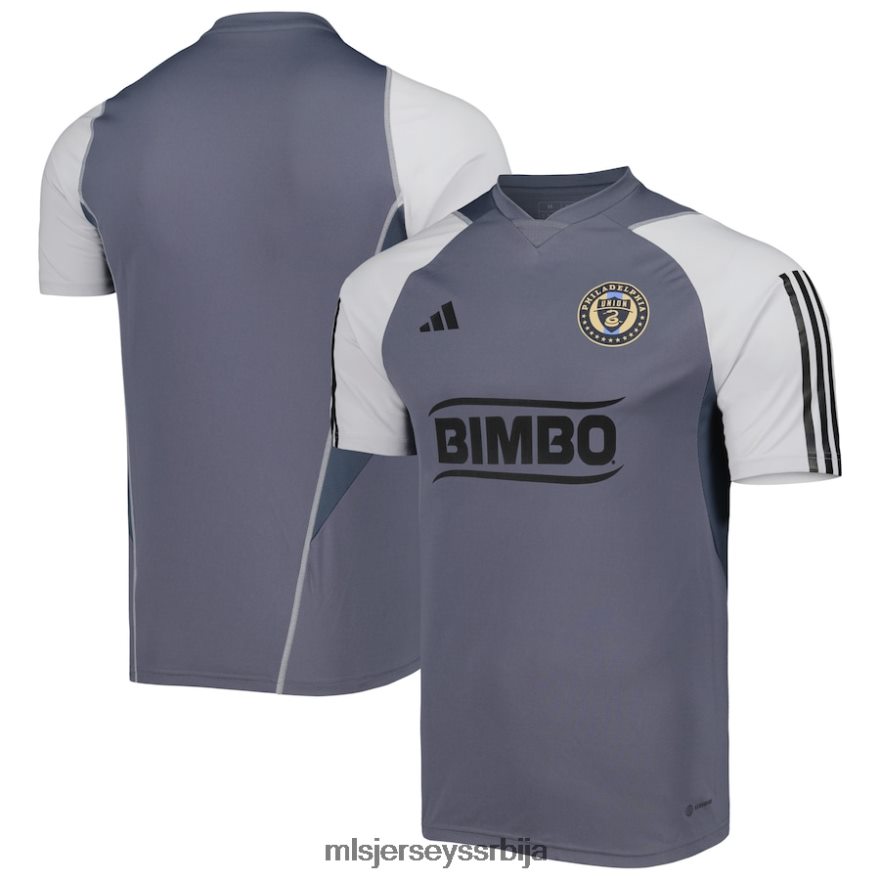 MLS Jerseys мушкарци пхиладелпхиа унион адидас сиви дрес за тренинг на терену 2023 PLB4H8253 дрес