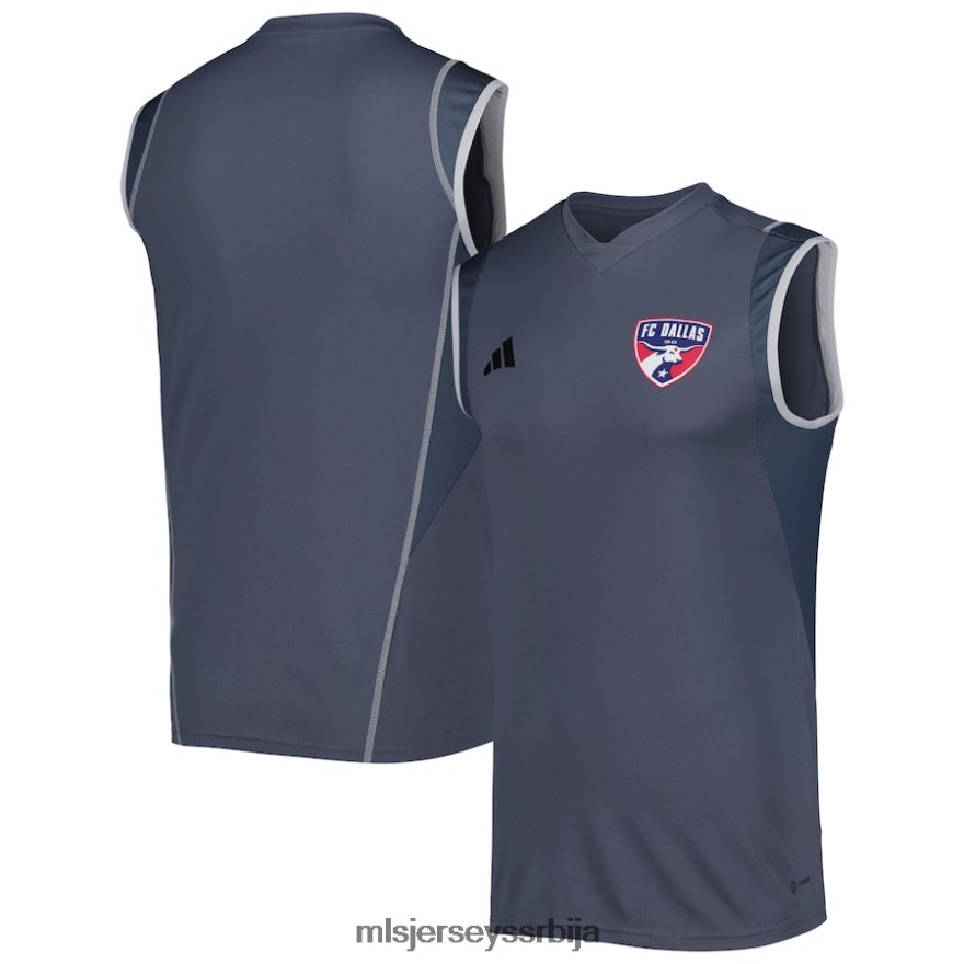 MLS Jerseys мушкарци Фц Даллас адидас сиви дрес без рукава на терену 2023 PLB4H8512 дрес