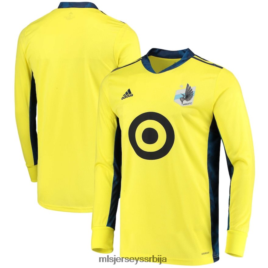 MLS Jerseys мушкарци Миннесота Унитед фц Адидас жута реплика голманског дреса дугих рукава PLB4H8713 дрес