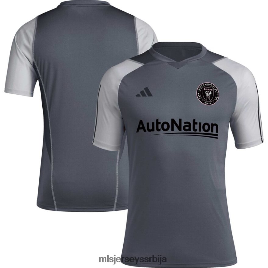 MLS Jerseys мушкарци интер мајами цф адидас сиви дрес за тренинг на терену 2023 PLB4H8466 дрес
