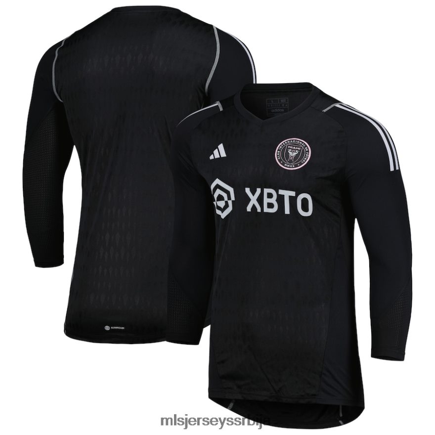 MLS Jerseys мушкарци интер мајами цф адидас црни 2023 голмански дрес са дугим рукавима PLB4H8649 дрес