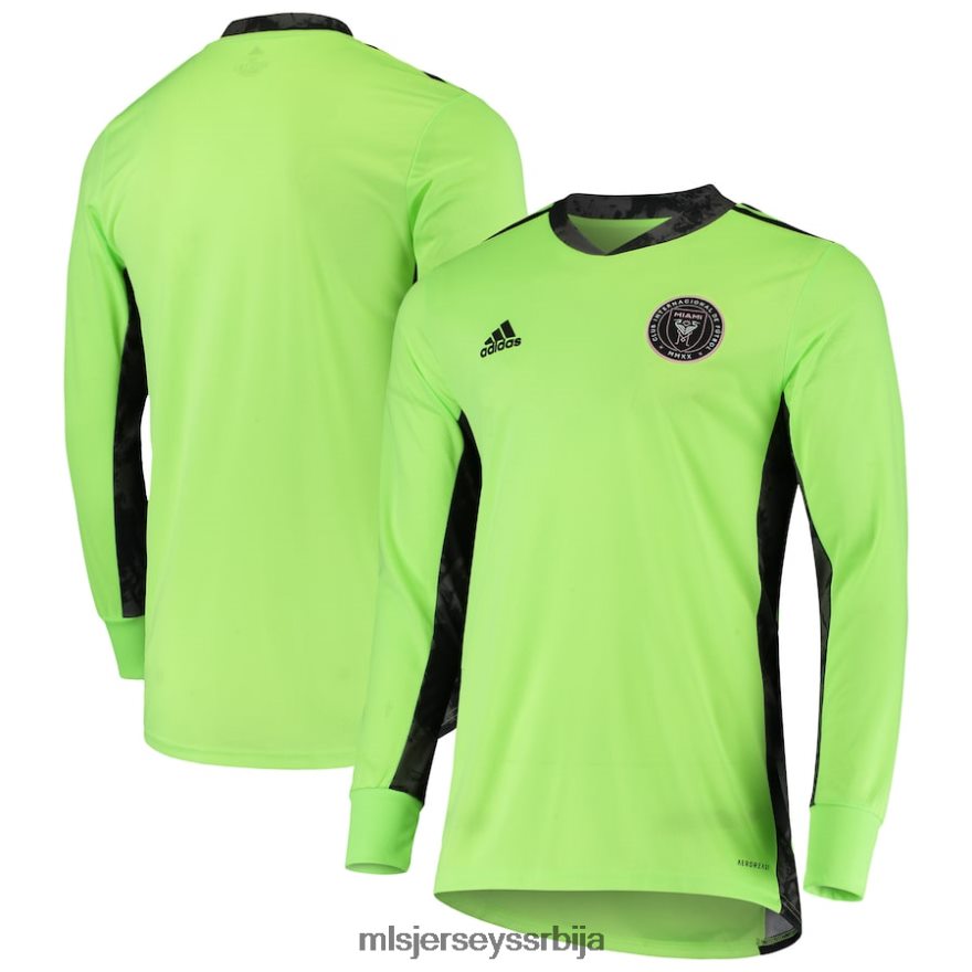 MLS Jerseys мушкарци интер мајами цф адидас зелена реплика голманског дреса дугих рукава PLB4H8829 дрес