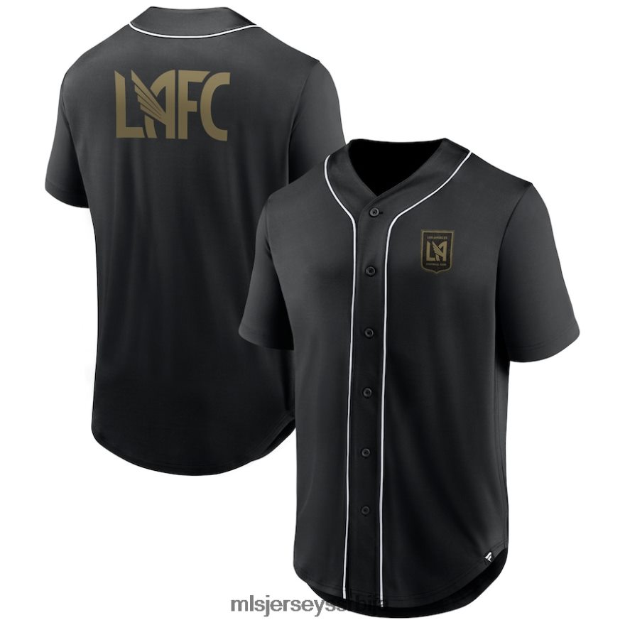 MLS Jerseys мушкарци лафц фанатицс брендирани црни трећи период модни бејзбол дрес са дугмадима PLB4H852 дрес