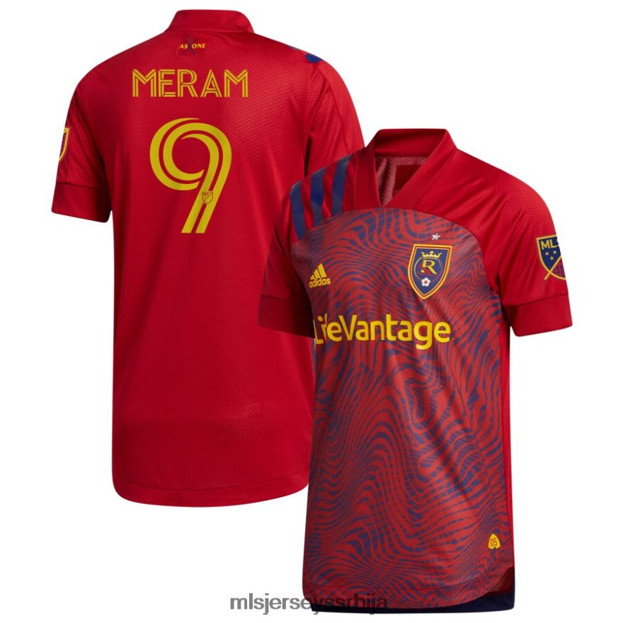 MLS Jerseys мушкарци Право слано језеро Јустин Мерам адидас црвени примарни аутентични дрес 2020 PLB4H81099 дрес