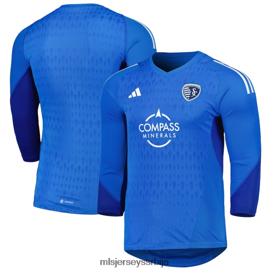 MLS Jerseys мушкарци спортски канзас сити адидас плави 2023 голмански дрес са дугим рукавима PLB4H8494 дрес